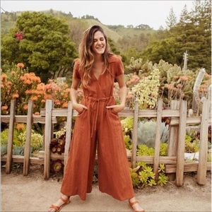 Christy Dawn The Dawn Jumpsuit in Rust XS